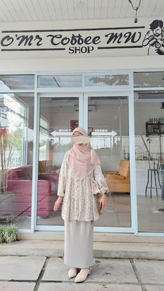 Hijab Ootd Casual, Skirt Hijab Outfit, Ootd Muslim, Modest Fashion Muslim