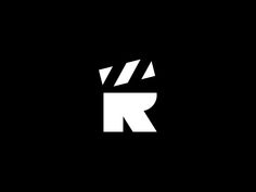 the letter k is made up of white letters on a black background with an arrow