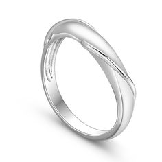 This men's wedding band embodies a timeless yet contemporary aesthetic, meticulously crafted from shimmering silver metal. This elegant men's twist ring sleek and polished surface emanates a refined brilliance, seamlessly blending elegance with durability to symbolize both strength and reliability in the vows it represents. Uniquely, this simple man's wedding ring boasts a minimalist twist design that adds a subtle yet modern touch, making it a standout statement piece for the discerning gentleman.Weight: 2.7 gWidth: 2.6 mmHeight: 2.8 mmThickness: 1.3 mmMaterial: 925 SilverPlating Color: Silver Minimalist Rings With Decorative Band For Formal Events, Minimalist Rings With Decorative Band For Formal Occasions, Formal Silver Couple Rings With Polished Finish, Elegant Sterling Silver Bands, Elegant Man, Twist Ring, Mens Band, Contemporary Aesthetic, Mens Wedding Rings