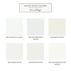 white paint colors for the home