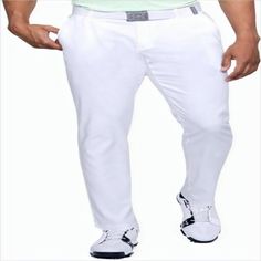 Under Armour Mens Leg Golf Pants White Straight Leg Bottoms With Belt Loops, White Straight Leg Pants With Belt Loops, White Tapered Leg Chinos With Pockets, White Straight Leg Chinos With Pockets, White Cotton Golf Bottoms, Club Face, Best Stretches, Golf Pants, Strength Workout