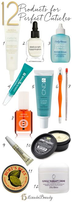 the best products to give you perfect cuticles via 15minutebeauty.com Best Nail Care Products, How To Get Nice Cuticles, How To Care For Cuticles, Nail Care Products, Cuticle Prep, Best Cuticle Oil, Safe Skincare, Nail Care Tips