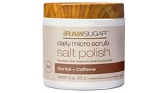 Raw Sugar Sugar Salt Polish (15 oz) | Duane Reade Rice Flower, Himalayan Sea Salt, Flower Scent, Rice Protein, Benefits Of Coconut Oil, Raw Sugar, Sugar Body, Love Your Skin, Salt Scrub