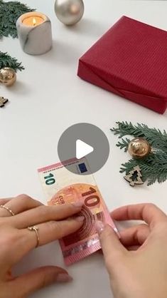 Christmas Loviing on Instagram: "New diy idea 🎁🎄  #christmas #love #christmastree #diy #christmasdecor #christmastime #christmasdecorations" Pengegaver Ideas, Gifting Money Ideas, Christmas Gift Diy Ideas, Christmas Money Gift Ideas, Ideas Regalos Navidad, Creative Ways To Gift Money, Christmas Presents Ideas, Money Gift Ideas, Gifting Money