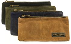 PRICES MAY VARY. This is a heavy duty, small pencil case that is built to last. It great for keeping things organized in the garage, around the house, or in your bag. Designed for hard work and well suited as a professional pencil bag. The sturdy waxed cotton canvas provides protection without bulk and flattens out, unlike a hard shell pencil case. More than a large pencil case - these pouches can be used as a long zipper wallet, small tool bag, money pouch, pen case, art supply pouch, toiletry Large Pencil Case, Canvas Pencil Case, Pencil Case Pouch, Money Pouch, Tool Pouch, Pencil Bag, Pencil Bags, Tool Bag, Change Purse