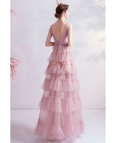 Buy Pink Tulle Cute Birthday Party Dress With Straps at wholesale price online. Free shipping and pro custom service since 2009. Luxury Party Dress, Cute Birthday Party, For Wedding Dress, Pink Prom, Cute Prom Dresses, Cute Birthday, Dresses Pink, Birthday Party Dress, Pink Prom Dresses