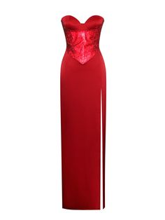 Introducing our breathtaking Kadesha! This stunning piece boasts a sweetheart neckline with padded cups for added support. The corseted design features a red crystal trim bodice and a "V" shaped waistband, creating an alluring silhouette. Crafted from double duchess luxe satin and fully lined, this gown is perfect for various occasions, from holiday parties to a night out on the town, or a glamorous New Year's Eve celebration. Available exclusively in radiant red, make a statement with this eleg Corset Gown, Tie Dye Jumpsuit, Radiant Red, Satin Corset, Crystal Trim, Maxi Dress Cocktail, Sparkly Dress, Red Crystals, Dress With Cardigan