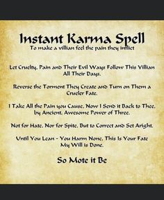 Karma Chant Spell, Spells To Kill Someone, Spells To See Spirits, Spells For Someone Who Wronged You, Spells To Punish Someone, Magic Spells That Really Work, Return Evil To Sender, Stop Harrasment Spell, Speed Up Karma Spell