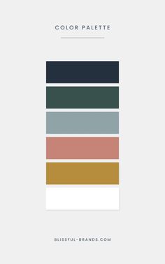 a color palette with different shades