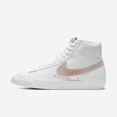 Nike Wmns Blazer Mid 77 [CZ1055-118] Women Casual Shoes White/Pink Oxford-black BRANDS Adidas Asics Converse Mizuno New Balance Nike Puma Reebok Saucony Skechers Under Armour kixpress / NIKE / WMNS BLAZER MID 77 WMNS BLAZER MID 77 CZ1055-118 WHITE/PINK OXFORD-BLACK NIKE   SHOES   CASUAL   WOMEN WMNS BLAZER MID 77 100% AUTHENTIC guarantee, carried from brand authorized retailer. NOT factory seconds, variants, or fakes. Brand new with original box, never worn or tried on. Comes with original lace Nike Blazer Mid 77 Women, Nike Blazer 77, Blazer 77, Blazer Mid 77 Vintage, Black Nike Shoes, Nike Blazer Mid 77, Nike Blazer Mid, Nike Blazers Mid, Shoes Pink