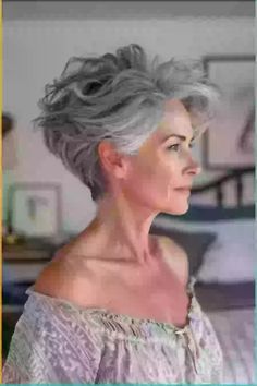 Embrace modern chic with 40 stunning gray pixie hairstyles! Discover stylish and sophisticated cuts that showcase your confidence and elegance. Gray Pixie, Best Short Hairstyles, Hairstyles For Women Over 60, Natural Hair Care Tips, Different Hair Types, Different Hair, Look Older, Hairstyles For Women, Pixie Hairstyles