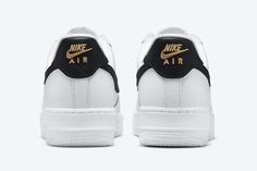 Wmns Nike Air Force 1 ’07 Essential ‘White Black’ Nike Lifestyle Shoes, Nike Trends, Nike M2k, Nike Skateboarding, Gold Sneakers, Gold For Sale, Nike Air Force 1 07, Nike Basketball Shoes, Mens Nike Shoes