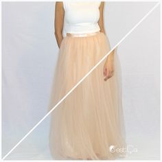 Claire Beige Soft Tulle Skirt - Maxi  #skirt #tulle #tulleskirt #whimsical #tutu Chic Flowy Tulle Maxi Skirt, Chic Spring Tulle Maxi Skirt, Chic Tulle Maxi Skirt For Spring, Chic Floor-length Maxi Skirt For Wedding, Flowy Tulle Maxi Skirt, Chic Voluminous Tulle Maxi Skirt, Chic White Tulle Skirt, Spring Wedding Tiered Tulle Fabric, Beige Tulle Maxi Skirt For Party