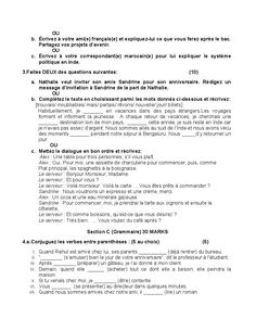 a document with the words in french and english