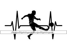 Soccer Heartbeat, Soccer Love, Love Svg, Cricut Cut Files, Cricut Cut, In A Heartbeat