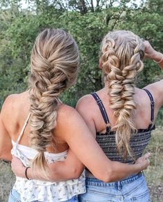 Pull Through Side Braid | MISSY SUE Dutch Braid Ponytail, Dutch Braid Updo, Two Dutch Braids, Two French Braids, Double French Braids, French Braid Ponytail