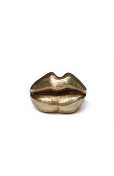 Kiss (the ring) Ring design by Watersandstone – BURKE DECOR Dope Jewelry, Chunky Jewelry, Jewelry Lookbook, Visual Diary, Shiny Things, Burke Decor, Brass Jewelry, Jewelry Inspo, Dream Jewelry