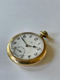 Omega Gold Filled White Two Level Two Tone Porcelain Dial Antique Pocket Watch Swiss Made In Great Working Condition, Keep Very Accurate Time. Just recently was serviced. Please have a look at our vintage watches we have constantly listed on Classic White Pocket Watch For Formal Occasions, Timeless White Pocket Watch For Formal Occasions, Time Portal, Antique Pocket Watch, Vintage Clocks, Pocket Watch Antique, Woodland Hills, Antique Clocks, Pocket Watches