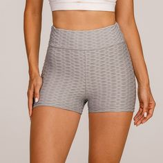 Brand Name: CHRLEISUREMaterial: PolyesterMaterial: SpandexOrigin: CN(Origin)Waist Type: HIGHPant Style: RegularGender: WOMENFit Type: skinnyAge: Ages 18-35 Years OldStyle: CasualItem Type: ShortsClosure Type: Elastic WaistMaterial Composition: PolyesterPattern Type: Solid Slim Yoga, Mode Des Leggings, Leggings Mode, Workout Shorts Women, Womens High Waisted Shorts, Fitness Outfits, Sporty Shorts, Yoga Outfit, Sports Shorts Women