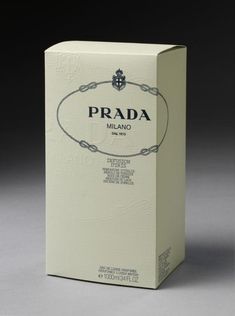 Prada Packaging, Cosmetic Package, Cosmetics Packaging, Perfume Box, After Shave Lotion, Victoria And Albert Museum, Packaging Box