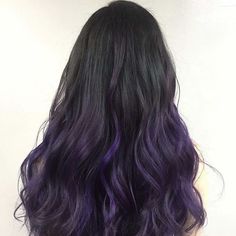 Blue Hair Dark, Purple Hair Highlights, Light Purple Hair, Dark Purple Hair, Dyed Hair Pastel, Hair Inspiration Long, Hair Tint, Hair Streaks