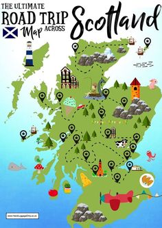 the ultimate road trip map across scotland