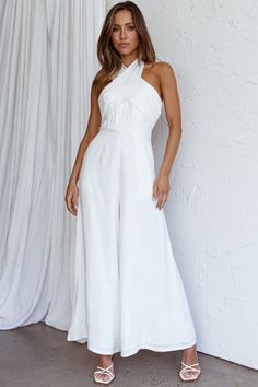 Jumper Suit, Club Jumpsuit, Sleeveless Playsuit, High Waist Jumpsuit, Jumpsuit White, Halter Neck Jumpsuit, Halter Jumpsuit, White Jumpsuit, Casual Jumpsuit