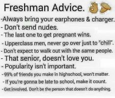 Highschool Advice, School Highschool