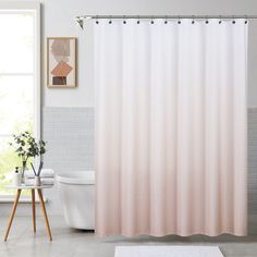 PRICES MAY VARY. Unique Design: Two Tone Gradient Color shower curtain add a classic, stylish style to your bathroom, the Natural gradient color effect can cultivate the elegance and freshness into your bathroom. Standard Size/Grommets: 1 pc Ombre Shower Curtain measures 70" x 72", fits all standard sized showers. Each panel has 12 rust-free grommets, effectively avoided the rust possibility and always keeps clean and elegant. Decorative & Functional: Our shower curtain is very soft and durable. Holiday Shower Curtains, Ombre Shower Curtain, Waffle Weave Shower Curtain, Bathroom Decor Colors, Lush Decor, Shower Curtain Decor, Bathroom Spa, Stylish Bathroom