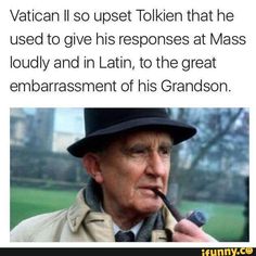 Catholicism Aesthetic, Catholic Humor, Tolkien Quotes, Traditional Catholicism, Catholic Memes, Catholic Beliefs, Jesus Memes, Latin Mass, Christian Jokes