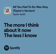 an ad for taylor swift's album, the more i think about it now