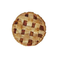 an apple pie on a white background