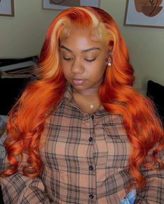 13x4 Lace Front Wig, Frontal Wig Hairstyles, Birthday Hairstyles, Wig Styling, Ginger Hair Color, Pretty Hair Color, Human Virgin Hair, Dope Hairstyles, Front Lace Wigs Human Hair