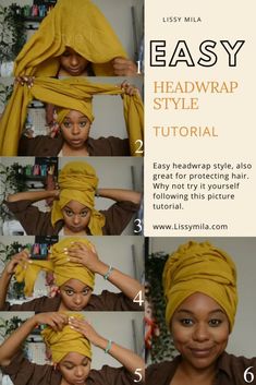 Headwrap Tutorial Headwraps For Natural Hair, Headwrap Styles, Orishas Yoruba, Head Wraps For Women