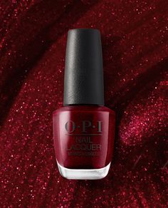 OPI®: Shop I'm Not Really a Waitress - Nail Lacquer | Nail Polish Opi Red Nail Polish, Opi Red, Nail Base Coat, Gold Nail Polish, Red Nail Polish, Long Lasting Nails, Red Nail, Opi Nail Polish, Opi Nail Lacquer