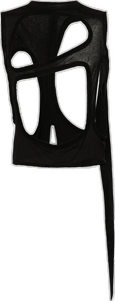 Rick Owens Drkshdw, Rick Owens, Black Tank Tops, Cut Out, Tank Top, Tank Tops, Black