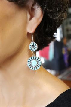 Etu Florette Turquoise & Sterling Silver Dangle Earrings Crown Ring Princess, Victoria Kay, Silver Crown Ring, Princess Ring, Silver Crown, Feather Pendant