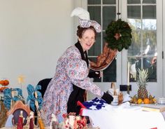 Living History" volunteers wore period pieces and displayed items that would have been used to decorate during Yuletide celebrations. Period Pieces, Christmas Past, Living History, Harajuku, Period, History, Celebrities