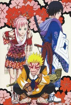 Kuchiki Byakuya, Sakura Manga, Kurama Naruto, Naruto Team 7, Naruto Teams, Naruto Drawings, Naruto Sasuke Sakura, Naruto Pictures, Naruto Girls