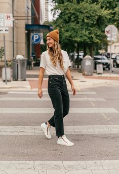 High Top Sneakers Outfit | LivvyLand Women High Top Sneakers Outfit, High Top Nike Outfit Women, High Top Sneaker Outfits Women, How To Style High Top Sneakers, High Top Shoes Outfit, Van High Tops Outfit, High Top Vans Outfit, Outfits With High Tops, High Top Sneaker Outfit