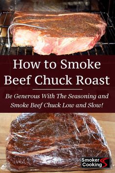 Smoker Grill Recipes, Bbq Beef Sandwiches, Smoked Chuck Roast, Traeger Grill Recipes, Chuck Roast Recipes, Beef Sandwiches