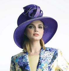 Lily and Taylor H116 1 piece HAT Color: Black, Emerald, Pink, Purple, Red, Royal Blue, White Pink Purple, Royal Blue, 1 Piece, Blue White, Emerald, Lily, Purple, Red, Pink