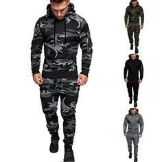 Product Description * Item:Men Tracksuit Jogging Suit Hoodie Coat Jackets Trousers Pants Comfort Sports Set * Condition: 100% Brand New * Color:gray black green * Size:Asian M-2XL * Package:1pc suits (without any accessories ）    Please note: 1.Please allow a little error due to manual measurement. 2.The color maybe a little difference because of the light,screen reflection etc. 3.If you are not sure what size to choose, you can tell us your height and weight, we will recommend the right size fo Mens Tracksuit Set, Mens Tracksuit, Men Tracksuit, Track Suit Men, Jogging Suit, Hoodie Coat, Winter Hoodies, Trousers Pants, Tracksuit Set