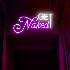 #NeonLightSigns #BrightIdeas #NeonSigns #BrightIdeas Lets Get Naked Rug, Led Signs Aesthetic, Neon Bathroom Aesthetic, Funny Neon Signs, Bathroom Neon Sign, Neon Bathroom, Beautiful Neon Sign, Trip Room, Neon Art Painting