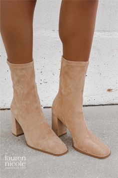 Shop the Camille Boot at laurennicole.com Fall Clothing Essentials, Neutral Boots, 2023 Clothes, Thanksgiving 2023, Fav Products, Sock Style, Trendy Boots, Fall 24, Tan Boots