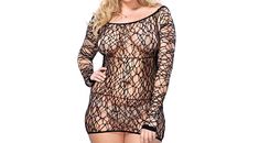 Miss Plush Dress Plush Dress, Sleeved Mini Dress, Net Dress, Fashion Lingerie, Long Sleeve Mini, Lingerie Fashion, Long Sleeve Mini Dress, Size Clothing, Plus Size Dresses