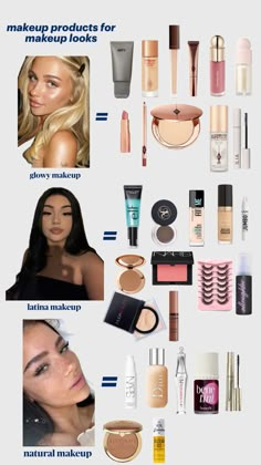 That Girl Makeup Products, Makeup Items Aesthetic, Glowy Makeup Products, Minimal Makeup Collection, Clean Girl Makeup Products, Minimal Make Up, Best Lash Serum, Makeup Routine Guide, Extra Makeup