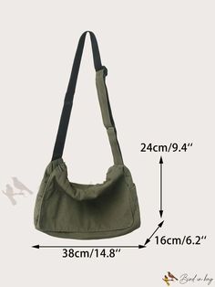 Bird in Bag - Hobo Flap Bag: Perfect for Outdoor, Travel and School Use by Graduates, Teens, Freshmen, Sophomores, Modest Clothes, Denim Bags, Diy Bag Designs, Diy Clothes Design, Side Bag, Bags Aesthetic, Side Bags, Meus Pins, Messenger Bag Men