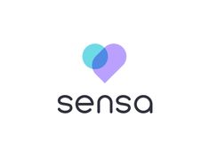 the word sensea is displayed in front of a heart