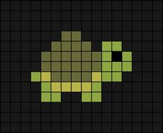 A small pixel art template of a tortoise (not a turtle).

The difference (in case you didn't know) is that Tortoise's have larger, more curved shells. Turtle Pixel Art Grid, Pixel Turtle, Snake Pixel Art, Mha Pixel Art, Turtle Pixel Art, Animal Pixel Art, Piskel Art